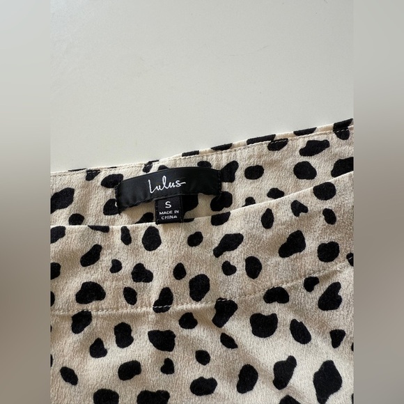 Lulu’s-Set a Trend-Dalmatian-Cheetah-Spot-Animal Print-Slip Style Skirt- Size S - Picture 9 of 14